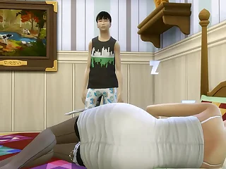 Japanese step Descendant Fucks Japanese Mom After After Sharing Make an issue of Same Purfle